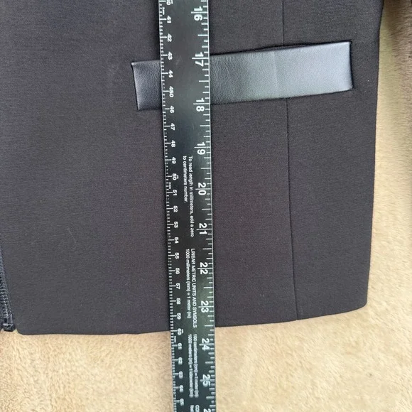 Nine West Womens Blazer Size 12 Black Fitted Career Jacket Business Chic Office - Picture 8 of 12